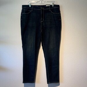 Simply Vera Vera Wang Dark Indigo Ankle Jeans